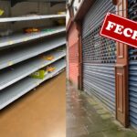 Mercado fechado e prateleiras vazias - Foto Reprodução Internet