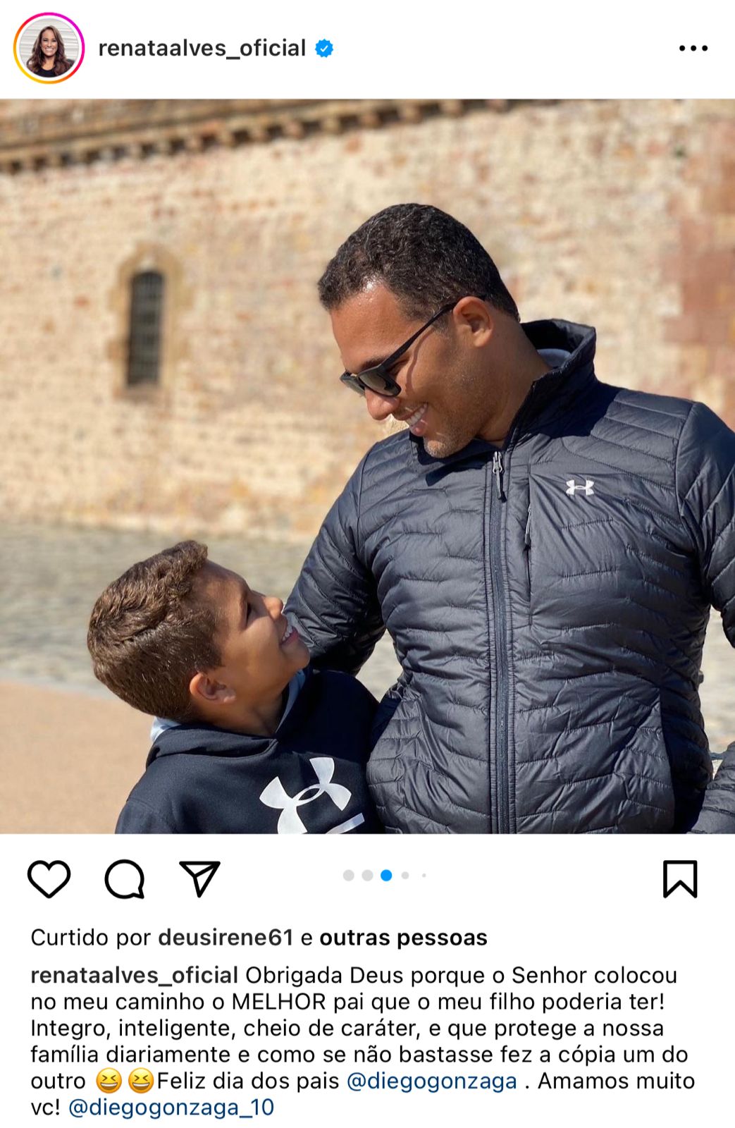 Renata Alves, apresentadora do Hoje em Dia, faz linda declaralção de amor ao seu marido, Diego Gonzaga - Foto Instagram
