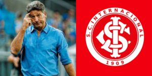 Renato Gaúcho teve que lidar com o chapéu do Internacional no Grêmio (Foto - Montagem TV Foco).