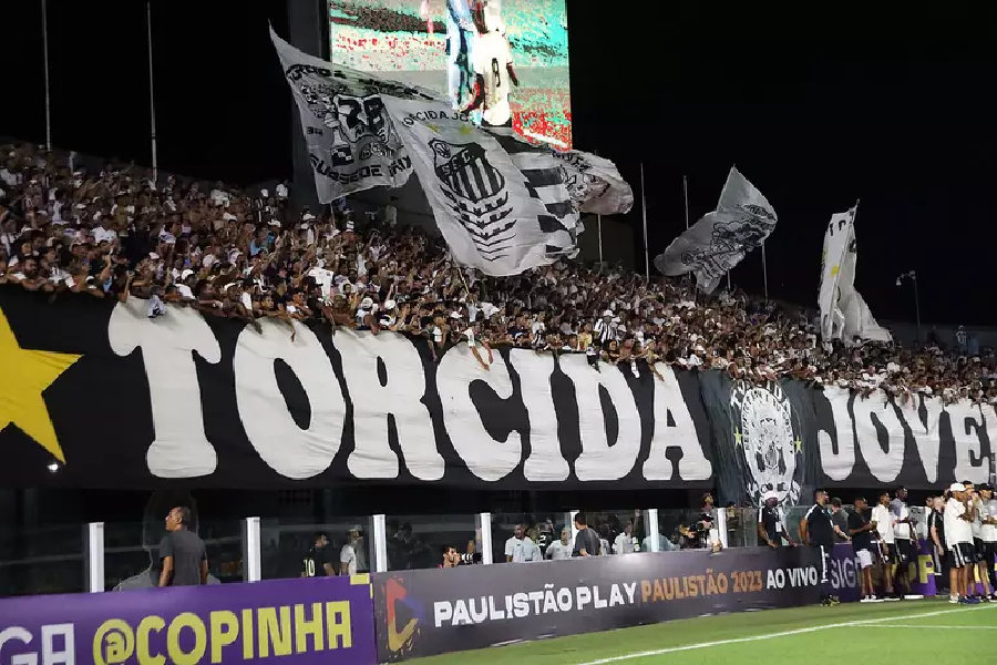 Torcida do Santos na Vila Belmiro (Foto: Reprodução/ Internet) Torcida do Santos na Vila Belmiro (Foto: Reprodução/ Internet)