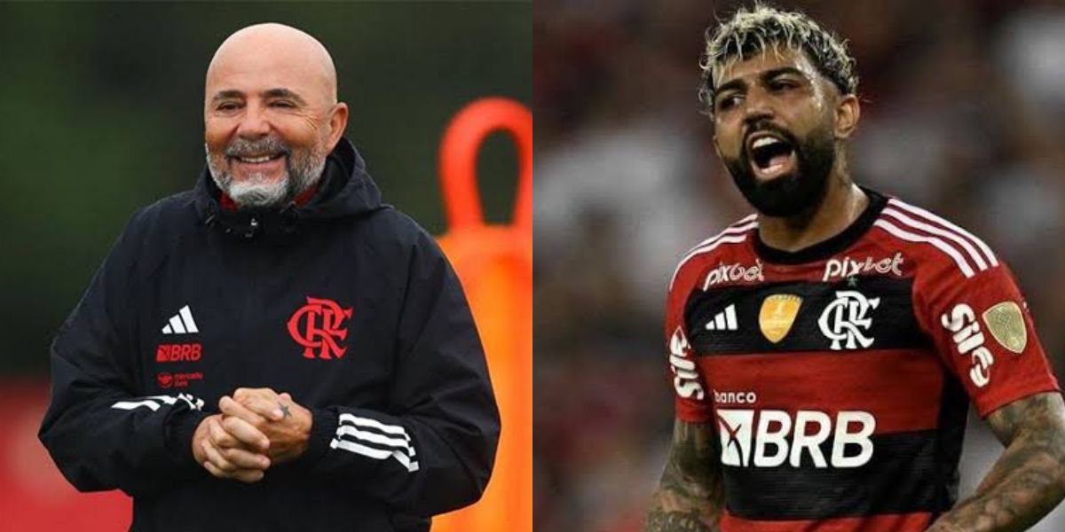 Sampaoli prepara Flamengo para próxima partida (Foto - Montagem TV Foco).