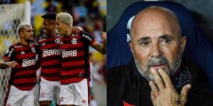 Sampaoli tem que lidar com debandada dias antes da Copa do Brasil (Foto - Montagem TV Foco).