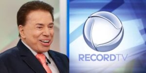 Silvio Santos e logo da Record - Foto Reprodução Internet