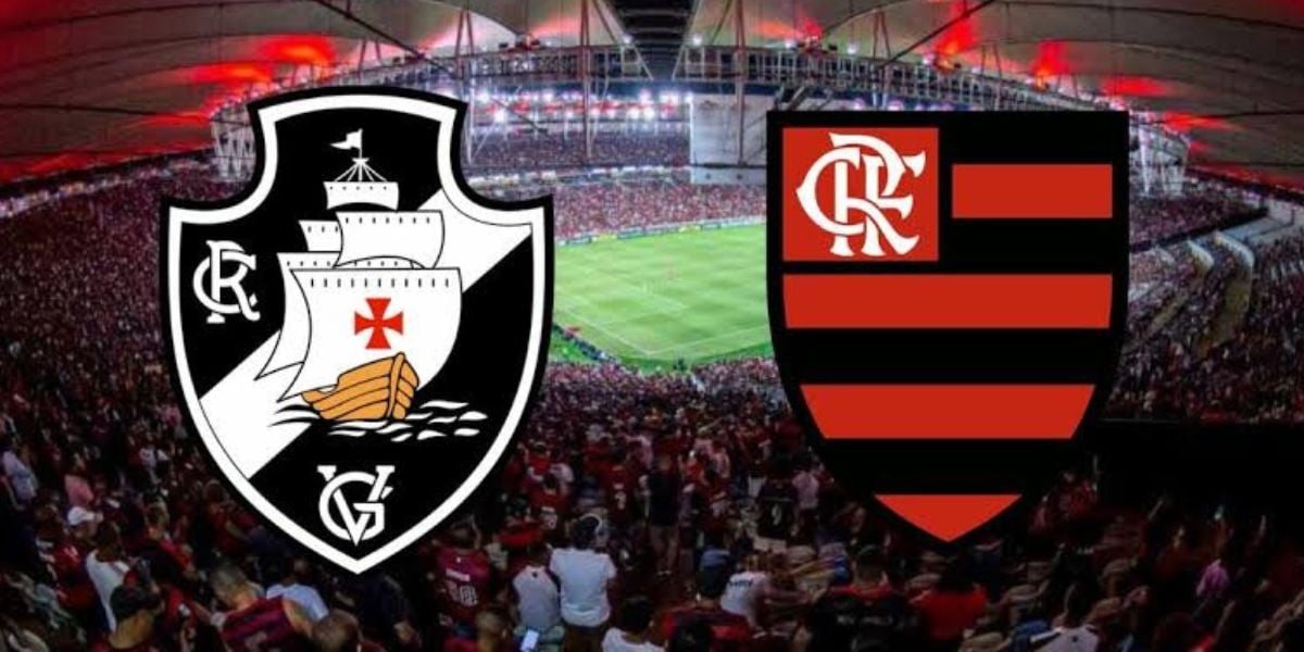 Torcida do Vasco e o estádio Maracanã (Foto - Montagem TV Foco).