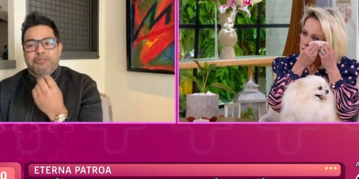 Zezé Di Camargo e Ana Maria Braga durante o Mais Você na Globo (Foto: Reprodução/ Internet)