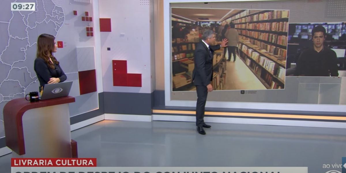 Joel Datena fala sobre a ordem de despejo da Livraria Cultura (Reprodução: Band)