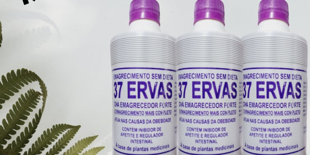 Exemplo de anúncio do Chá Emagrecedor Forte com 37 Ervas (Foto: Reprodução/Shopee)