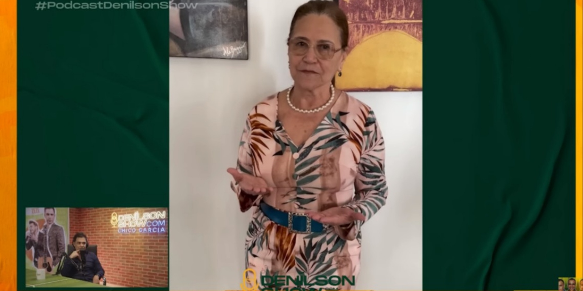 Dona Helena no "Denílson Show" (Foto: Reprodução/YouTube)