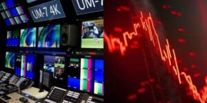 Exemplo de switcher de canal de TV; emissora pode ir à falência (Foto: Reprodução/TV Globo/Freepik)