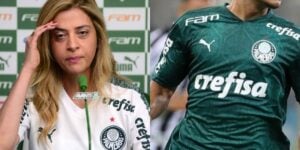 Leila Pereira e jogador do Palmeiras (Foto: Reprodução / Internet)