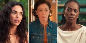 Luna, Bebel e Olívia em cenas de Fuzuê (Foto: Reprodução / Globo / Montagem TV Foco)