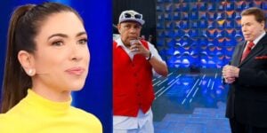 Patrícia Abravanel está no comando do programa do pai, Silvio Santos (Foto: Reprodução / SBT)