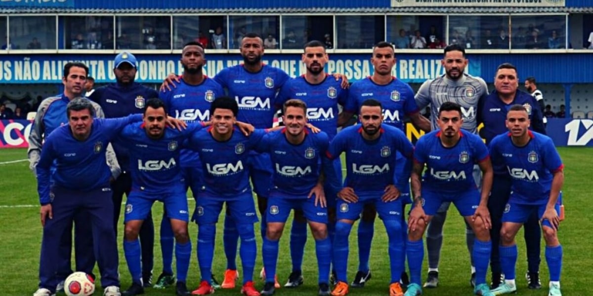 Seleção do São Caetano da Série A2 em 2023 (Foto: Foto: Divulgação/AD São Caetano)