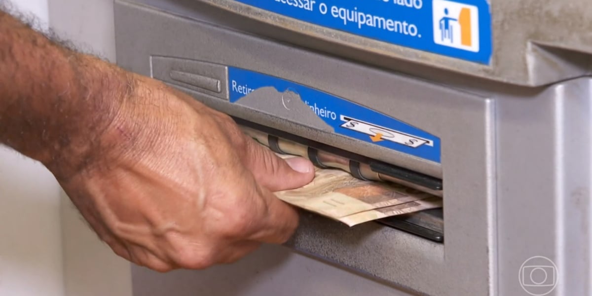 Saque de dinheiro acontecerá na Caixa, de acordo com o "Jornal Hoje" (Foto: Reprodução/TV Globo)