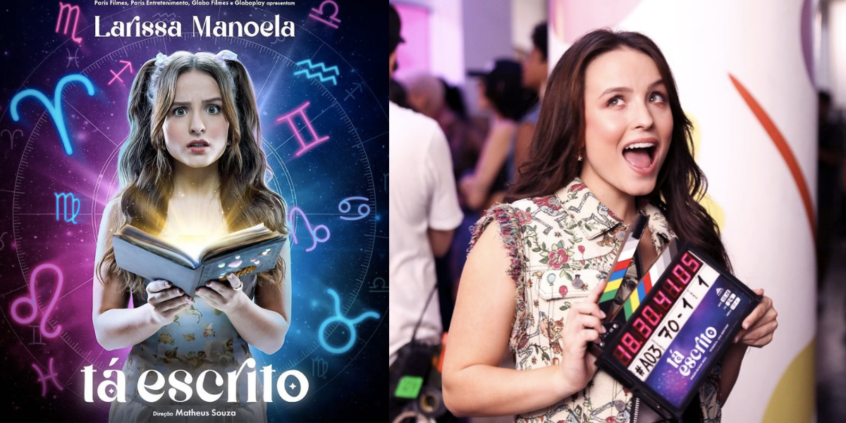 'Tá Escrito' é o novo filme da Larissa Manoela (Reprodução/Montagem TV Foco)