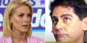 Ana Hickmann no Hoje Em Dia e César Filho no Domingo Show (Fotos: Reproduções / Record)