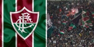 Bandeira e torcida do Fluminense - Foto Reprodução Internet