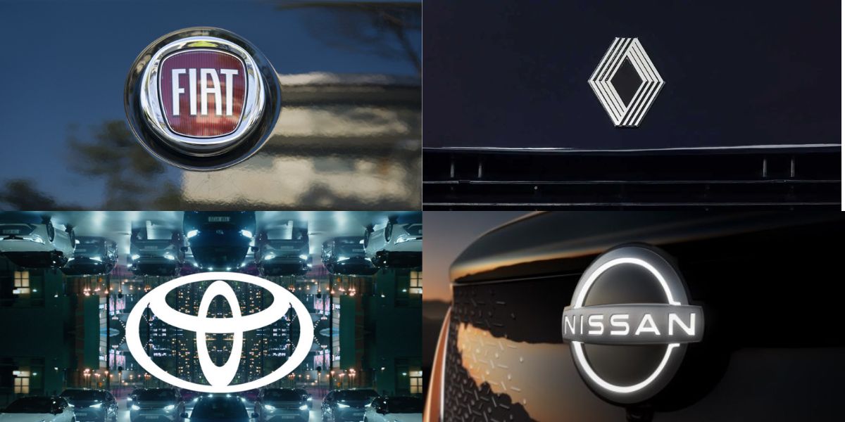 Carros da Fiat, Renault, Nissan e até Toyota -foto: reprodução