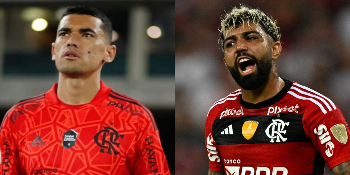 Santos e Gabigol, jogadores do Flamengo (Imagem Reprodução Internet)