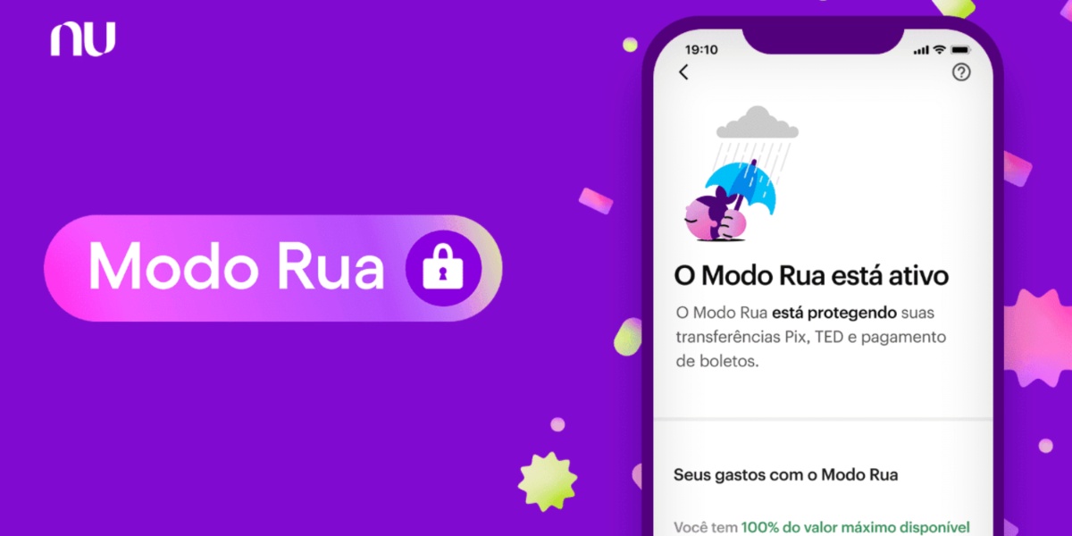 Modo rua do Nubank é um boa dica de segurança (Imagem Reprodução Internet) Modo rua do Nubank é um boa dica de segurança (Imagem Reprodução Internet)