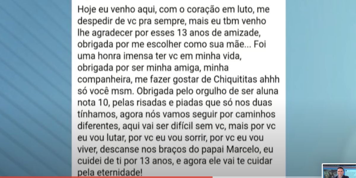Depoimento da mãe de jovem (Foto: Reprodução / Record)