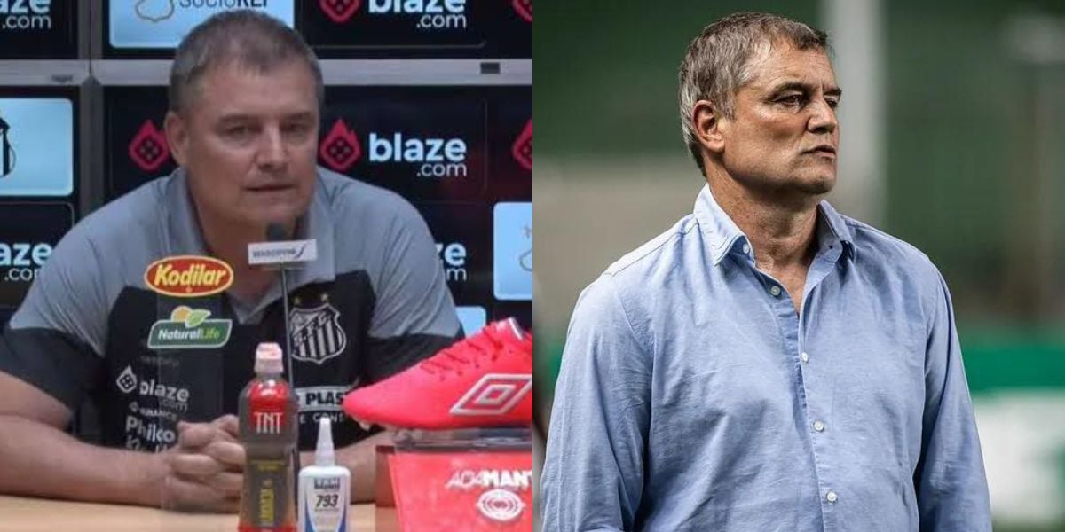 Diego Aguirre, treinador do Santos (Foto - Montagem TV Foco).