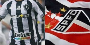 Erison no Botafogo e São Paulo (Reprodução - Internet)