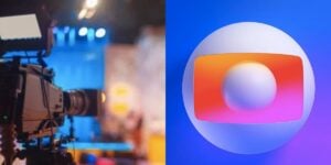 Estúdio de TV e logo da Globo (Foto: Reproduções / Internet / Canva)