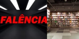 Falência e livraria (Reprodução - Internet)