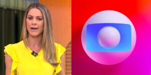 Jacqueline Brazil e logo da Globo - Foto Reprodução Internet