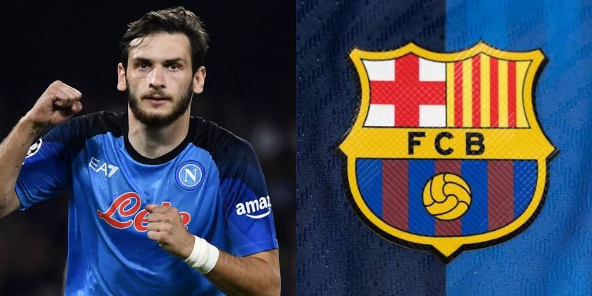 Khvicha Kvaratskhelia, craque do Napoli (Foto - Montagem TV Foco).