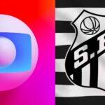Logo da Globo e bandeira do Santos - Foto Reprodução Internet