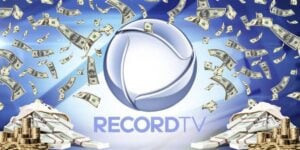 Logo da Record e dinheiro - Foto Reprodução Internet