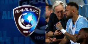 Logo do Al Hilal, Jorge Jesus e Neymar - Foto Reprodução Internet