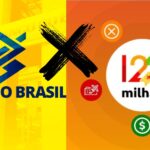 Logo do Banco do Brasil e da 123 milhas - Foto Reprodução Internet