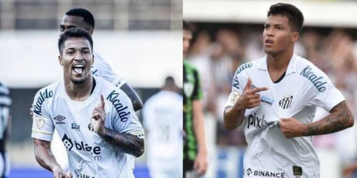 Marcos Leonardo, atacante do Santos (Foto - Montagem TV Foco).