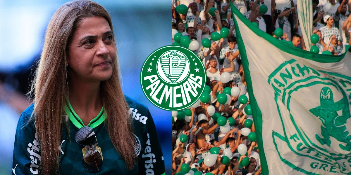 Leila e torcida do palmeiras - (Foto: Reprodução / Internet)