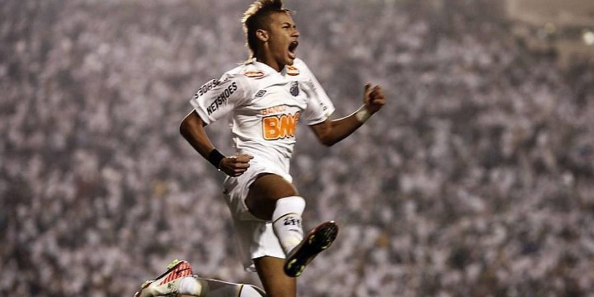 Neymar no Santos (Reprodução - Internet)