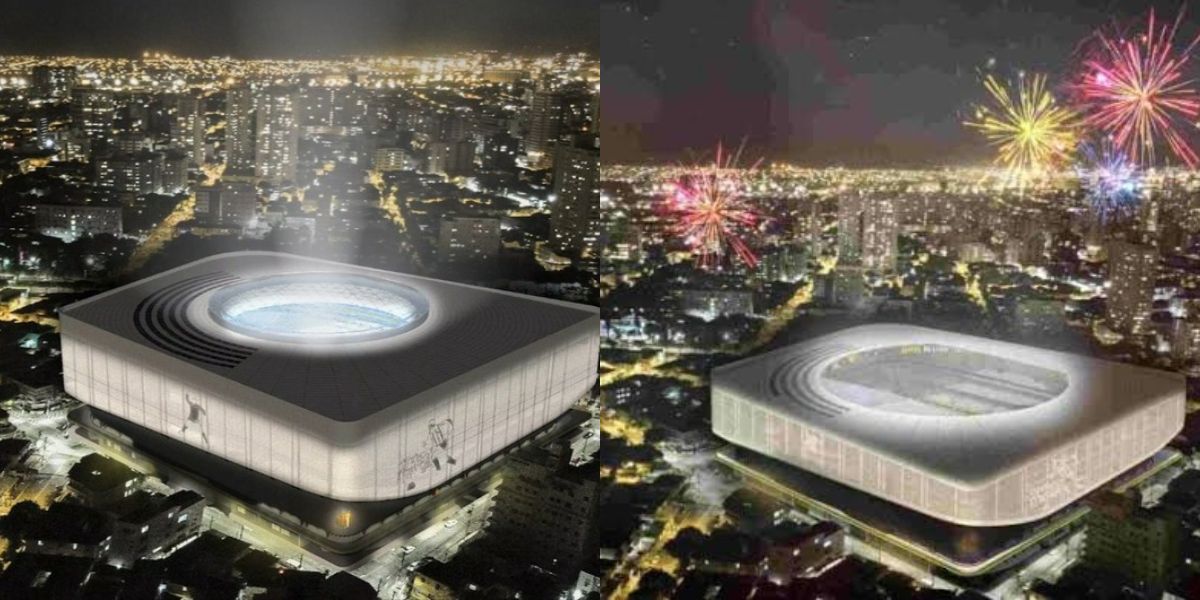 Nova Vila Belmiro, futuro estádio do Santos (Foto - Montagem TV Foco).