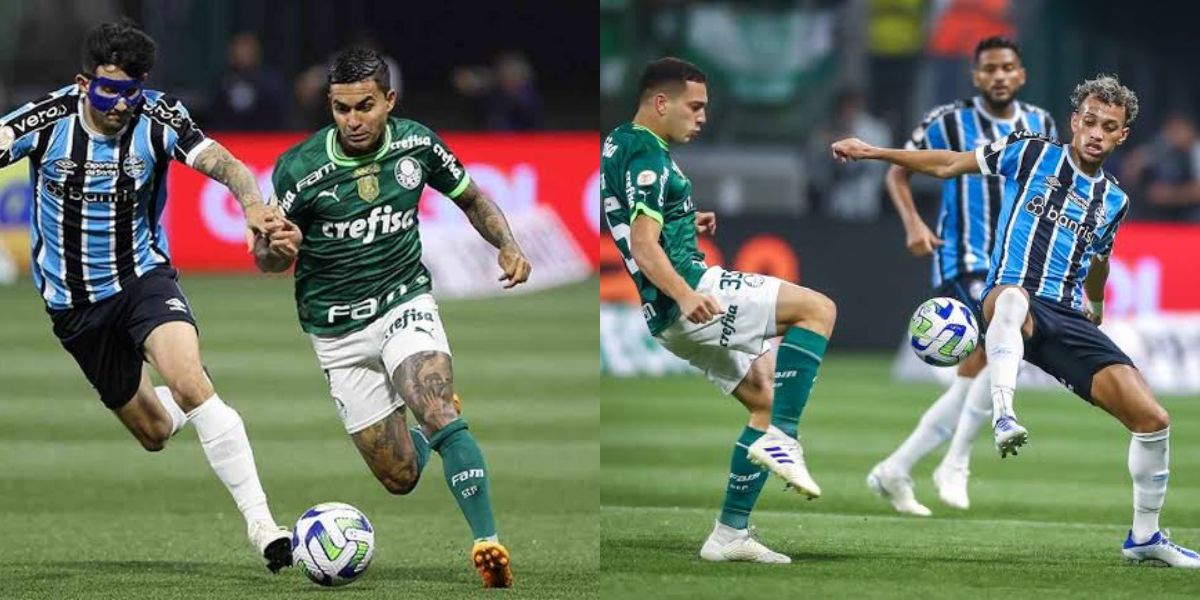 Palmeiras e Grêmio, dois dos maiores times do futebol brasileiro (Foto - Montagem TV Foco).