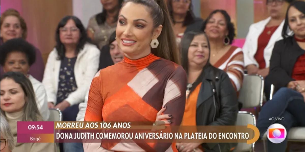Patrícia Poeta no Encontro (Foto: Reprodução / Globo)
