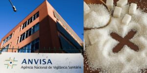 Prédio da Anvisa e açúcar (Fotos: Reproduções / Internet)