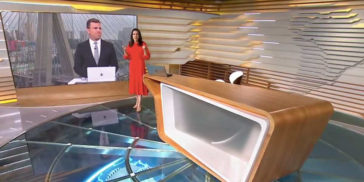 Rodrigo Bocardi e Ana Paula Araújo no Bom Dia Brasil (Foto: Reprodução / Globo) Rodrigo Bocardi e Ana Paula Araújo no Bom Dia Brasil (Foto: Reprodução / Globo)