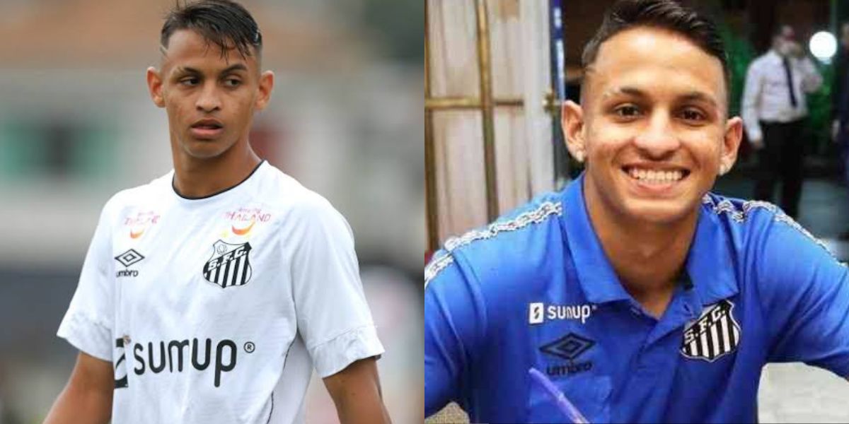 Weslley Patati, jogador do Santos (Foto - Montagem TV Foco).