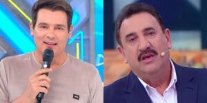 Celso Portiolli e Ratinho choraram no SBT (Foto: Reprodução/ Internet)