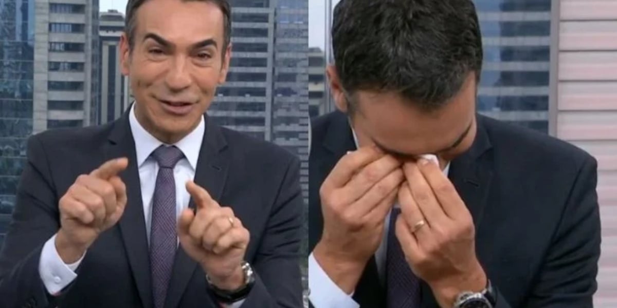 César Tralli já chorou na Globo (Foto: Reprodução/ Internet)