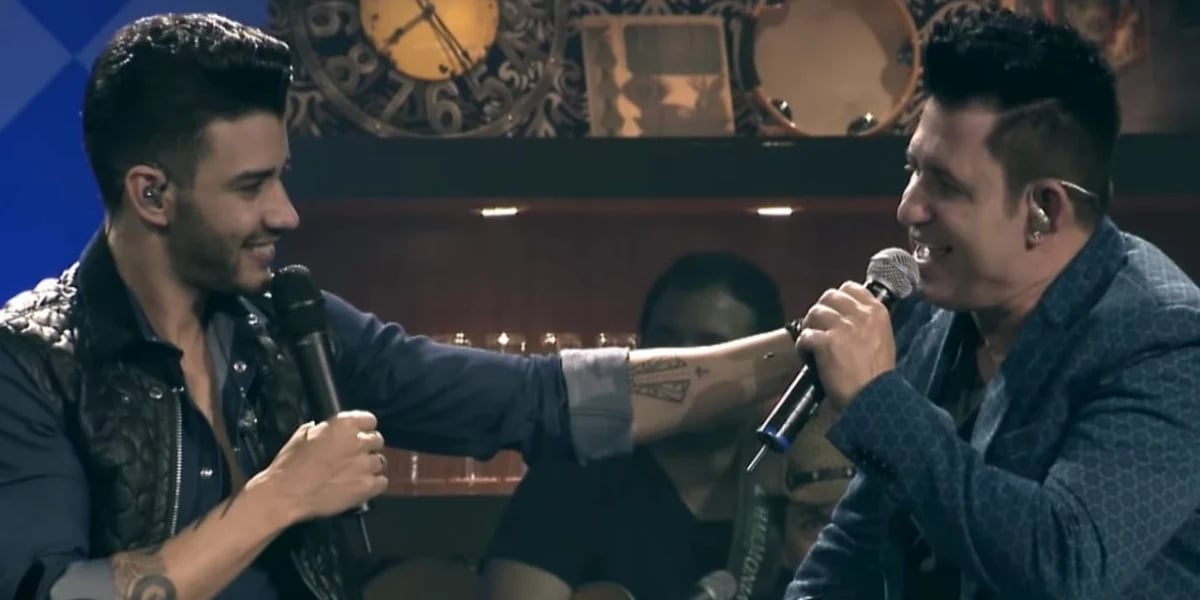 Gusttavo Lima e Marrone são sócios de empresa (Foto: Reprodução/YouTube)