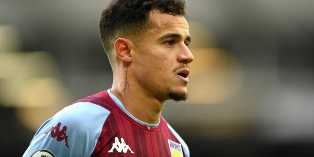Phillippe Coutinho jogando pelo Aston Villa - (Foto: Internet)