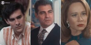 Ivan, Gaspar e Gilda em Amor Perfeito (Foto: Reprodução / Globo / Montagem TV Foco)