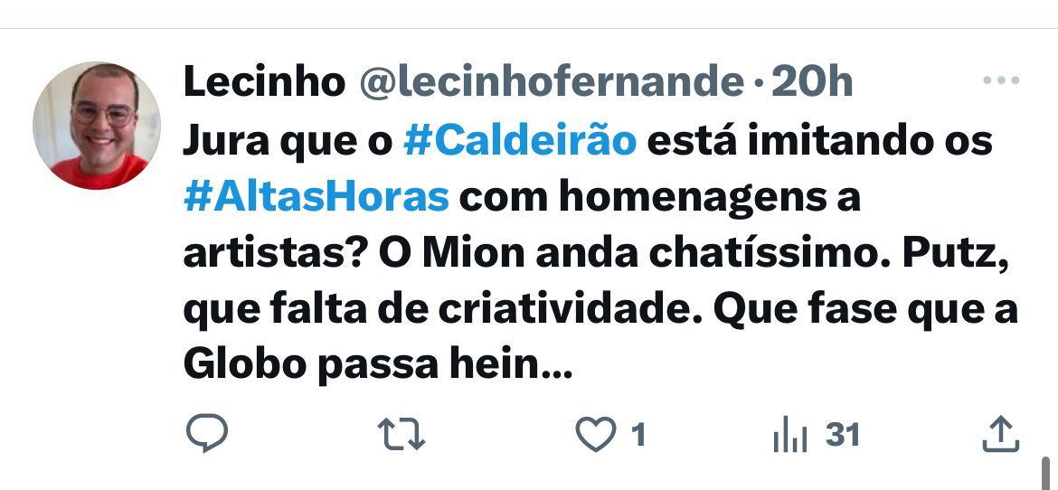 Caldeirão foi acusado de copiar o Altas Horas (Foto: Reprodução/ Internet)